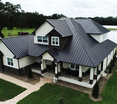 black metal roof on manufactured house|black metal roofing problems.